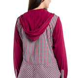 Bellatrix | Women's Long Sleeve Shirt With Hood and Jersey Sleeves