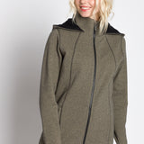 Alice | Women's Full Zip Hooded Long Coat