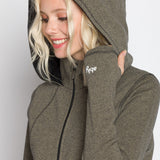 Alice | Women's Full Zip Hooded Long Coat