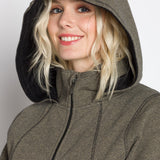 Alice | Women's Full Zip Hooded Long Coat