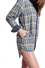 Cara | Women's Flannel Tunic Shirt