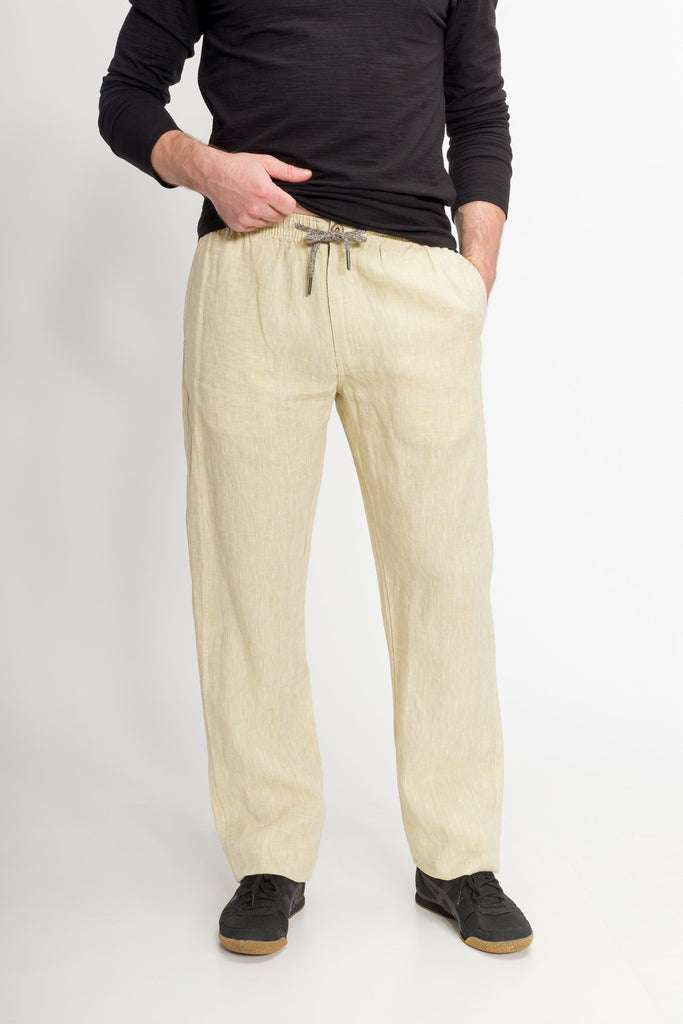 Chahuer Mens Linen Trousers Casual Solid Color Loose Plus Size Pockets  Cotton Linen Pants Yoga Beach Pants Army Green S  Amazoncouk Fashion