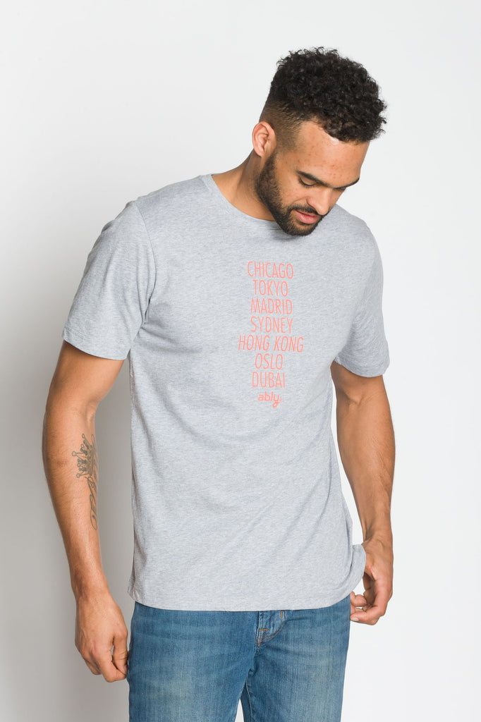 Cities | Men's Crew Neck Printed T-Shirt