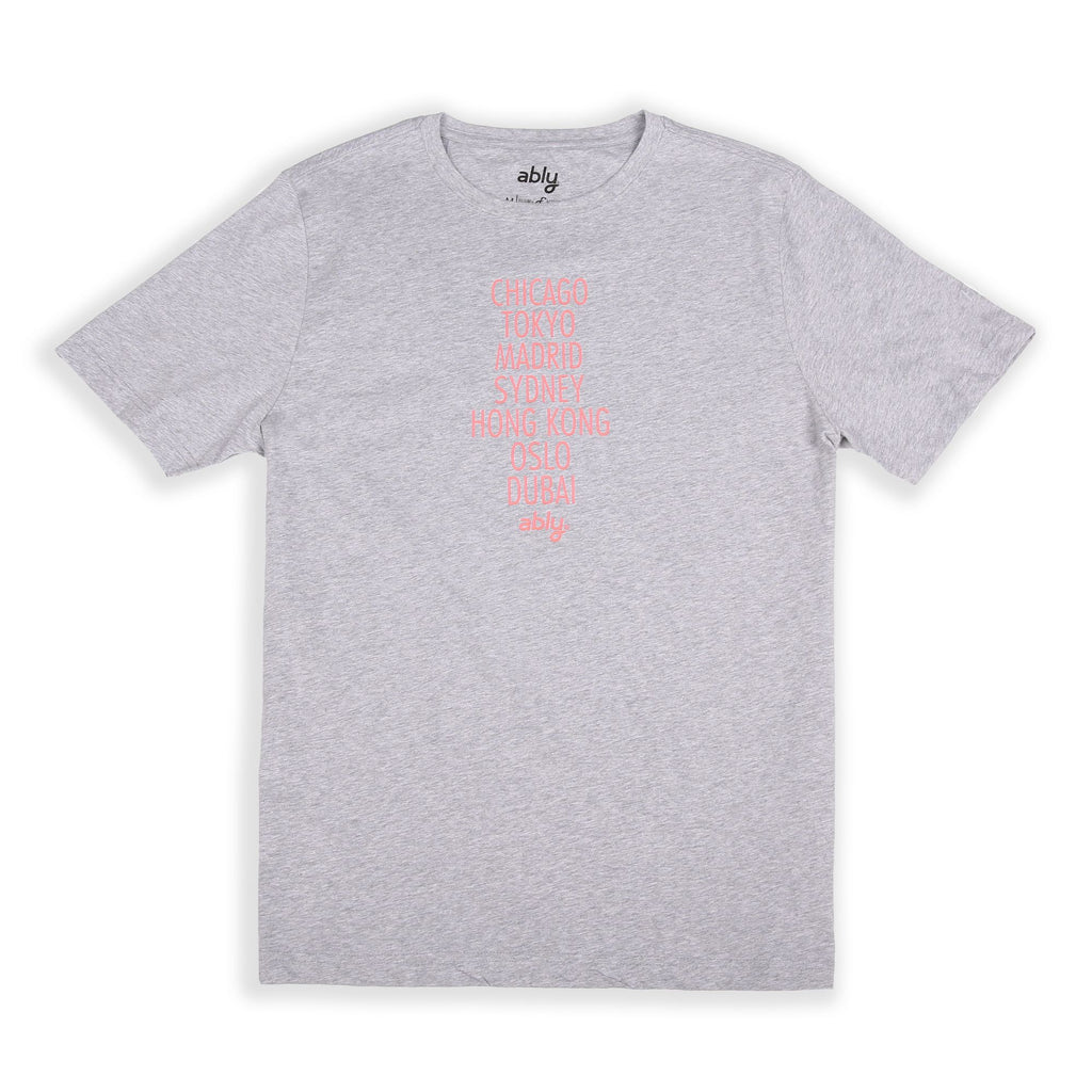 Cities | Men's Crew Neck Printed T-Shirt