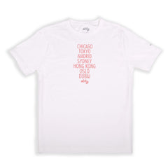 Cities | Men's Crew Neck Printed T-Shirt