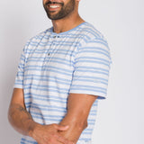 Wayfarer | Men's Short Sleeve Slub Knit Henley