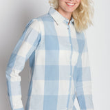 Julie | Women's Long Sleeve Plaid Button Up Shirt