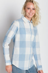 Julie | Women's Long Sleeve Plaid Button Up Shirt