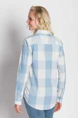 Julie | Women's Long Sleeve Plaid Button Up Shirt