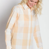Julie | Women's Long Sleeve Plaid Button Up Shirt