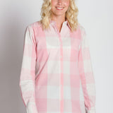 Julie | Women's Long Sleeve Plaid Button Up Shirt