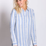 Delora | Women's Long Sleeve Linen Shirt