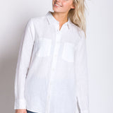Delora | Women's Long Sleeve Linen Shirt