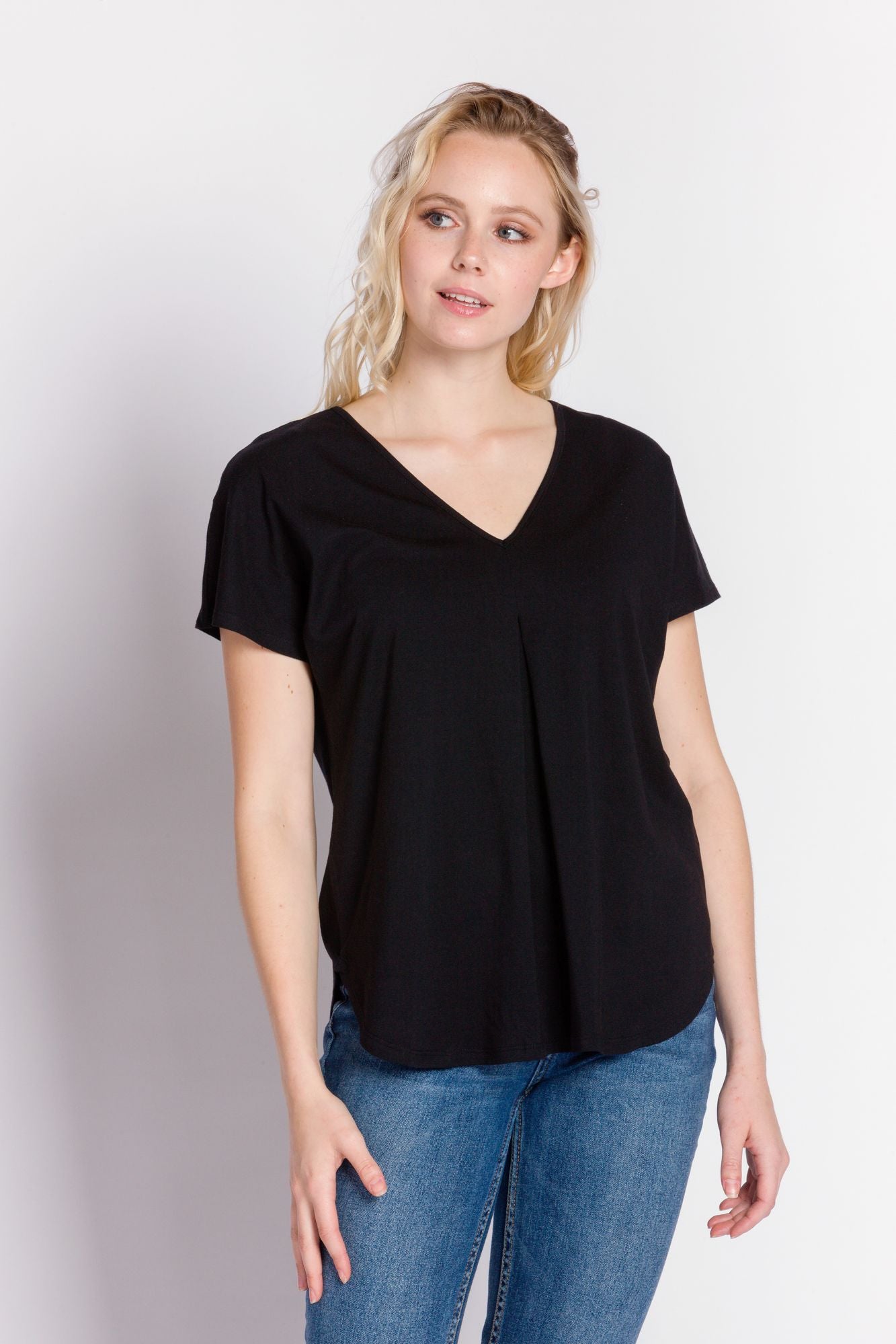 Amy | Women's Knit Short Sleeve Top