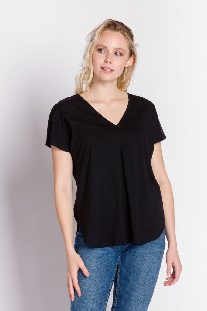 Amy | Women's Knit Short Sleeve Top