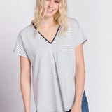 Amy | Women's Knit Short Sleeve Top