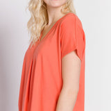 Amy | Women's Knit Short Sleeve Top