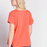 Amy | Women's Knit Short Sleeve Top