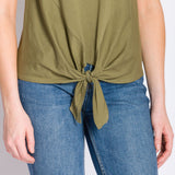 Sadie | Women's Knit Tie Bottom Shirt