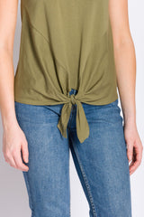 Sadie | Women's Knit Tie Bottom Shirt