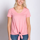 Sadie | Women's Knit Tie Bottom Shirt