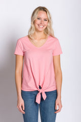 Sadie | Women's Knit Tie Bottom Shirt