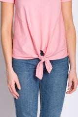 Sadie | Women's Knit Tie Bottom Shirt