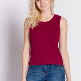 Lyla | Women's Rib Knit Sleeveless Top