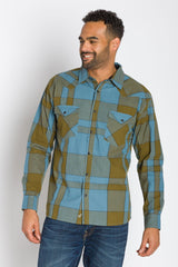 Wayne | Men's Cotton Cowboy Plaid Shirt