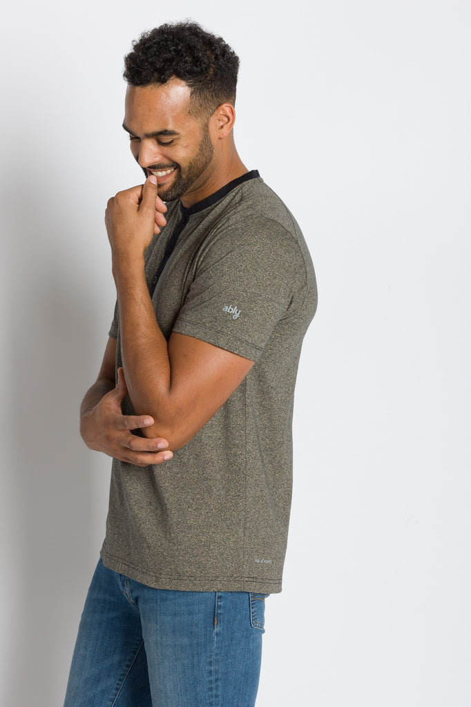 Trekker |  Men's Short Sleeve Grindle Jersey Henley