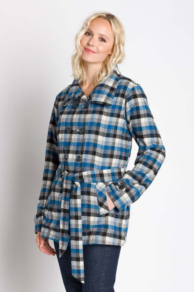 Kinsley | Women's Lined Brushed Double Breasted Coat
