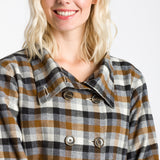 Kinsley | Women's Lined Brushed Double Breasted Coat