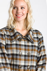 Kinsley | Women's Lined Brushed Double Breasted Coat