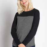 Ode | Women's Long Sleeve Plated Two Tone Top