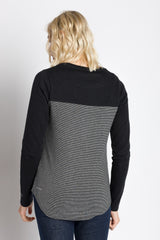 Ode | Women's Long Sleeve Plated Two Tone Top