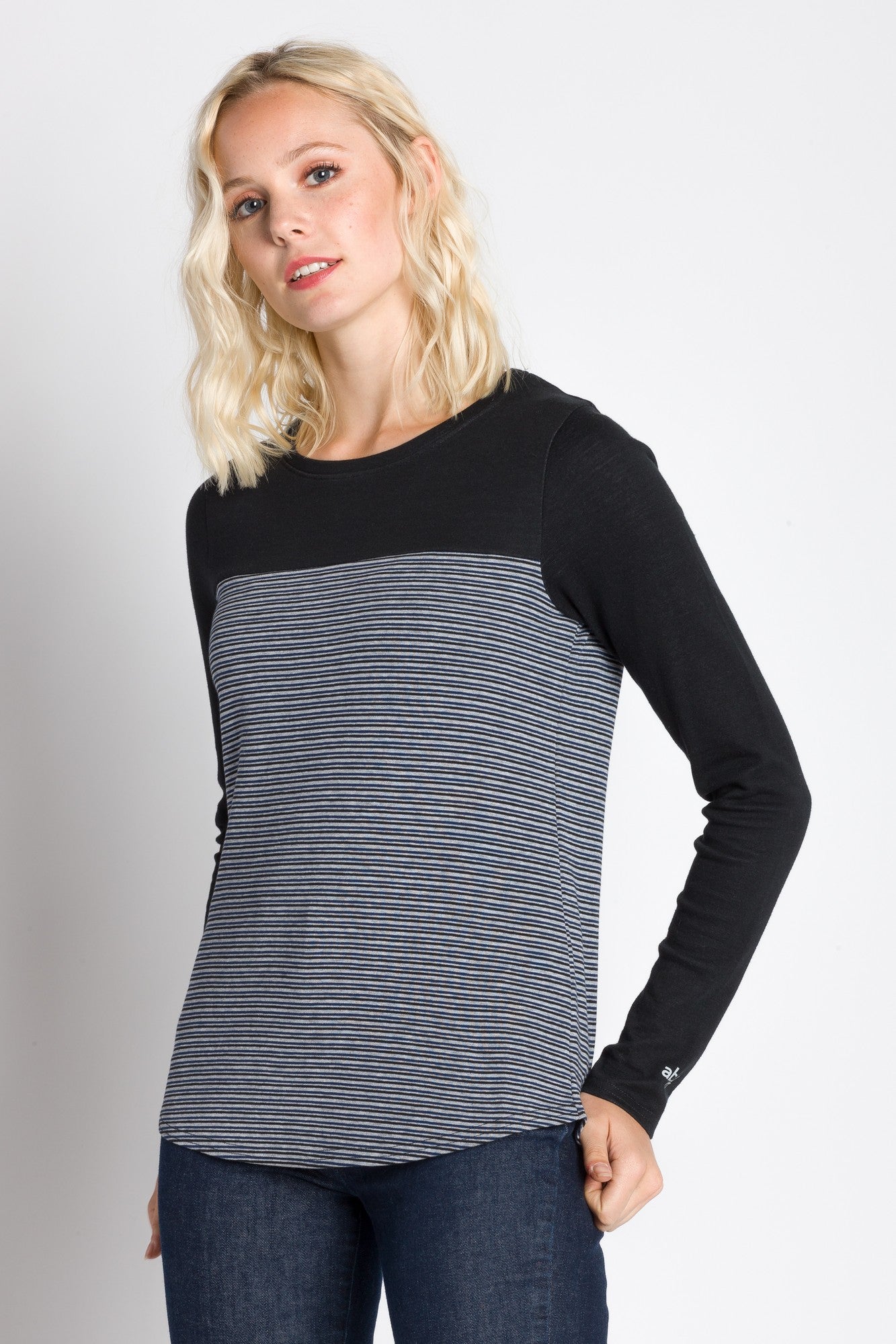 Ode | Women's Long Sleeve Plated Two Tone Top
