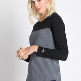 Ode | Women's Long Sleeve Plated Two Tone Top