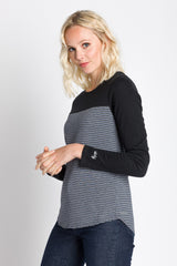 Ode | Women's Long Sleeve Plated Two Tone Top