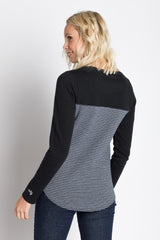 Ode | Women's Long Sleeve Plated Two Tone Top