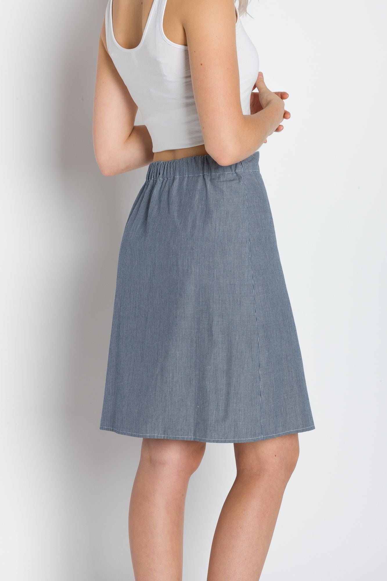 Patricia | Women's Knee Length Wrap Skirt – Ably Apparel