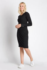 Rebecca | Women's Long Sleeve Rib Dress