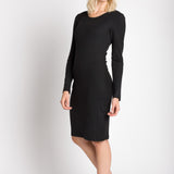 Rebecca | Women's Long Sleeve Rib Dress