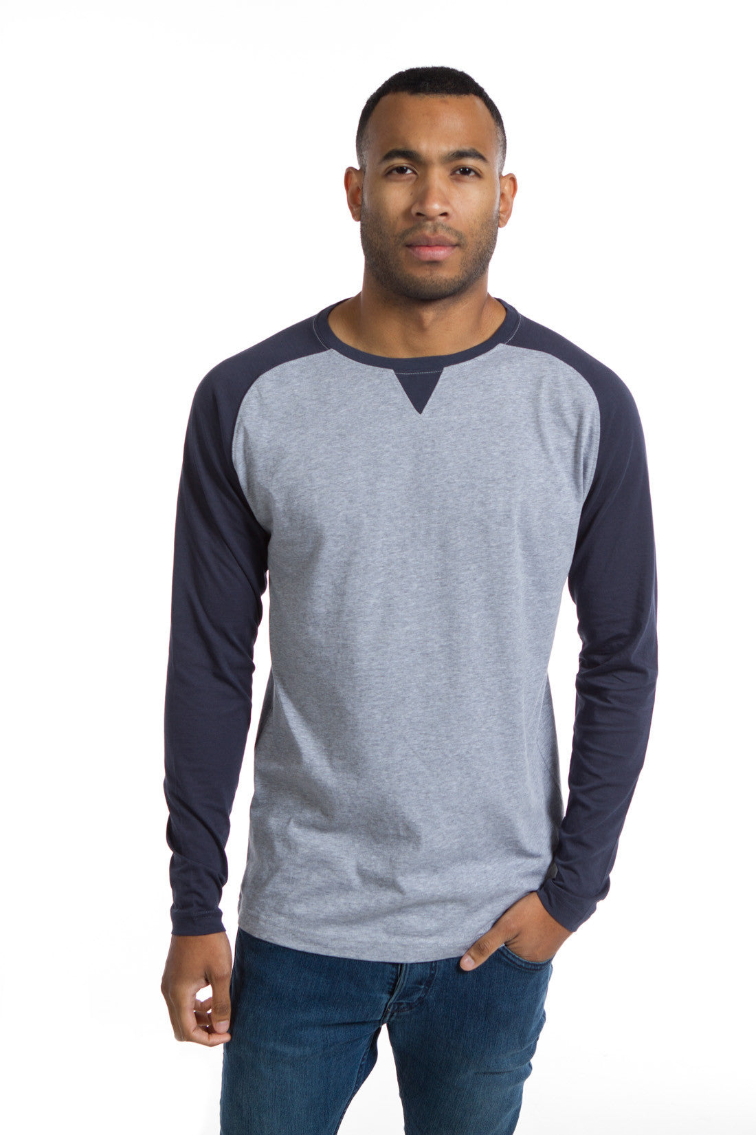 Ronald | Men's Color Block Crew Neck – Ably Apparel