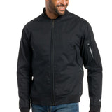 Cyan | Men's Zippered Cotton Bomber With Lining