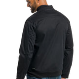 Cyan | Men's Zippered Cotton Bomber With Lining