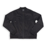 Cyan | Men's Zippered Cotton Bomber With Lining