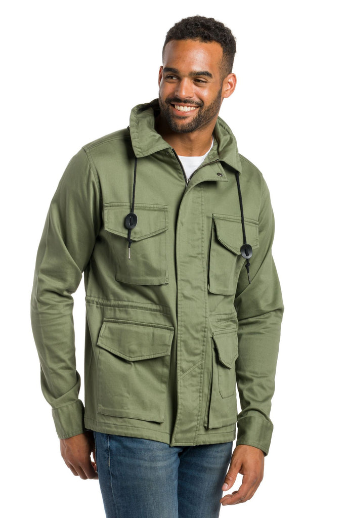 Mens hooded field jacket sale