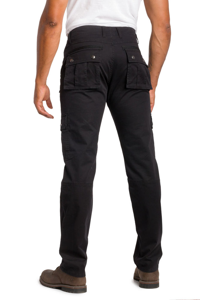 Relaxed Fit Cargo Pants - Black - Men