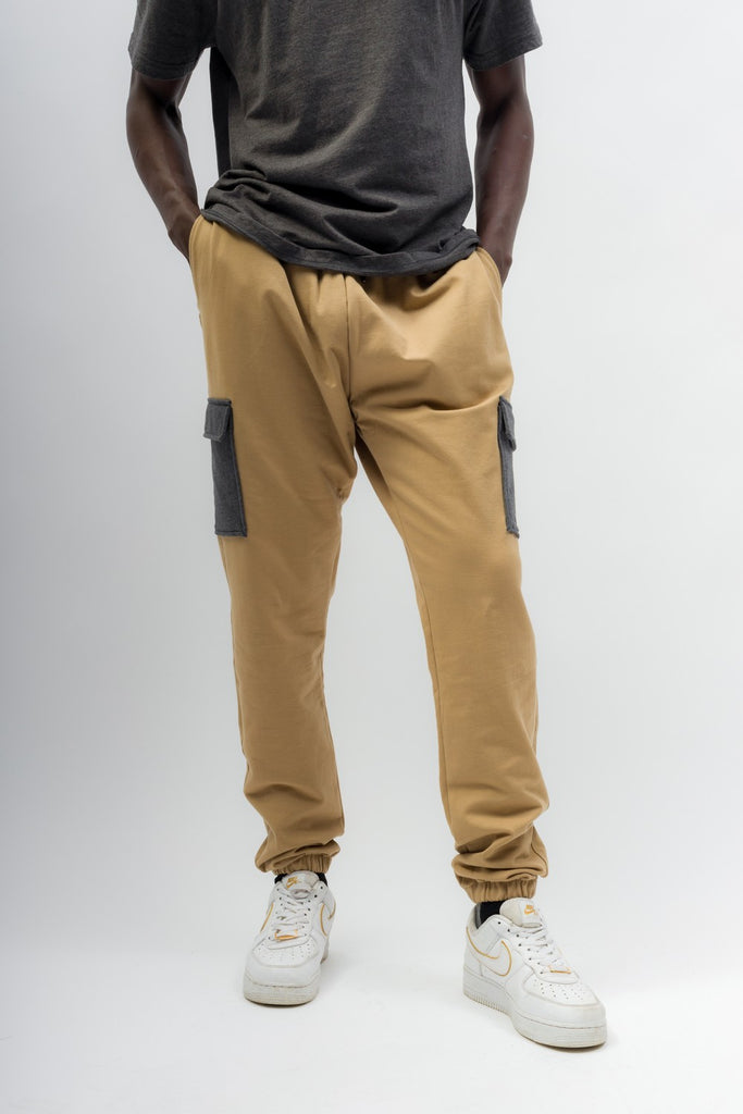 Nano Boys Twill Jogger Pants in Brown - Nano Clothing - Nano Clothes at