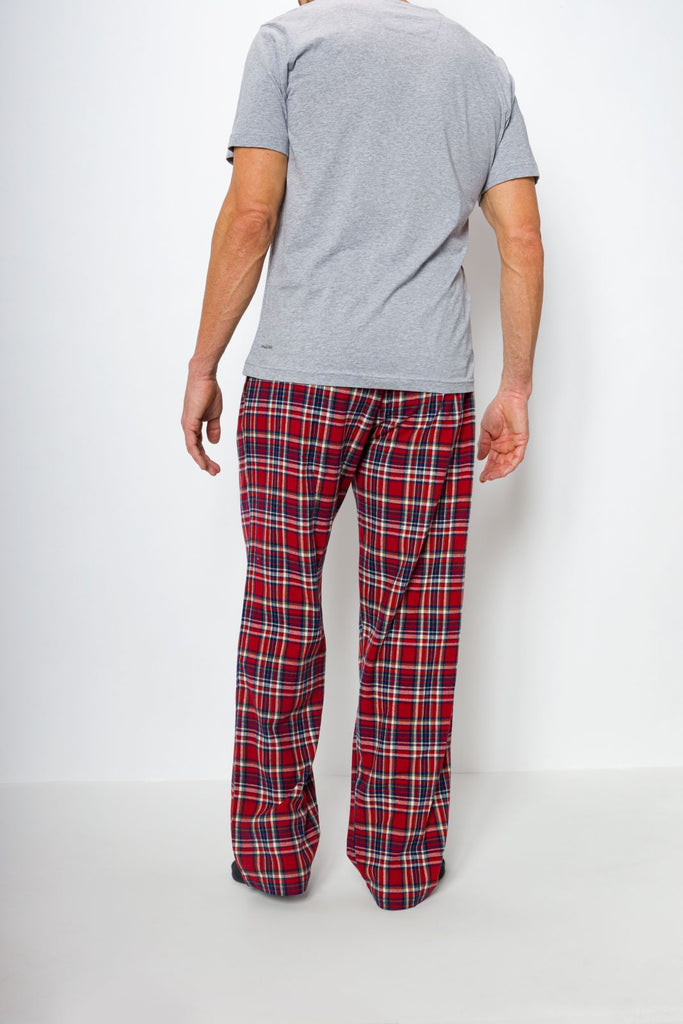 Bottoms Out Plaid Flannel Pajama Pant Red/Black
